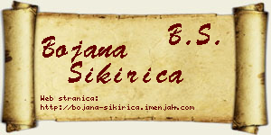Bojana Sikirica vizit kartica